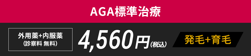 AGA標準治療 4,960円(税込)