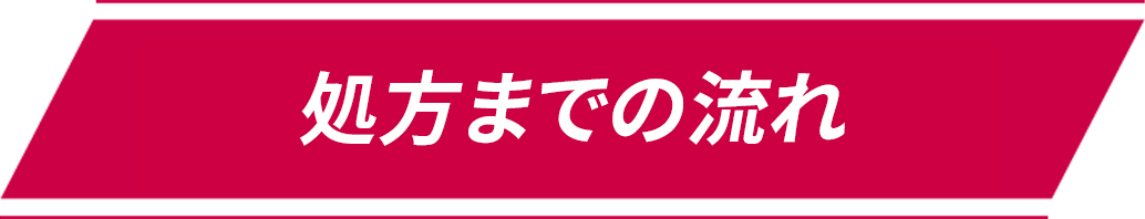 発毛薬処方までの流れ