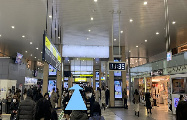 天王寺駅南口方向順路